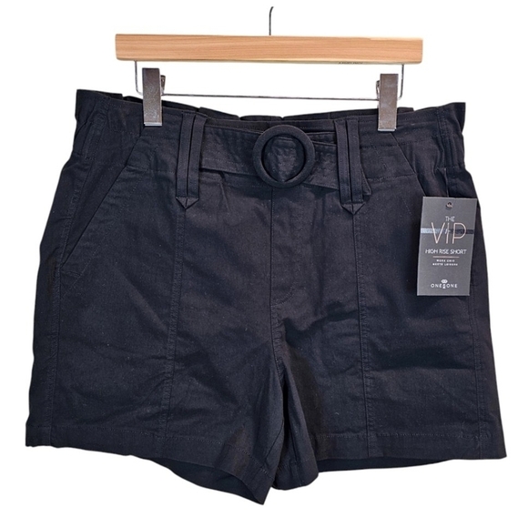one 5 one Pants - NEW! One 5 One The VIP High Rise Shorts Black Sz XL Stretchy Comfort Nylon